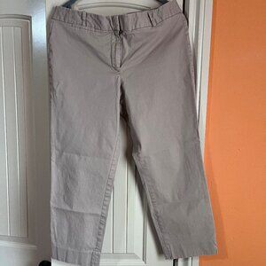 Talbots size 12 khaki signature pants. Cropped /Ankle see inseam measurements